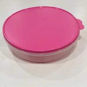 Tupperware 12" Pink Food Storage Container
